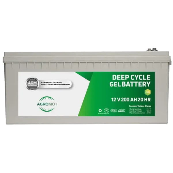 AGROMOT 200A•г 12В гелева Свинцево-кислотна акумуляторна батарея