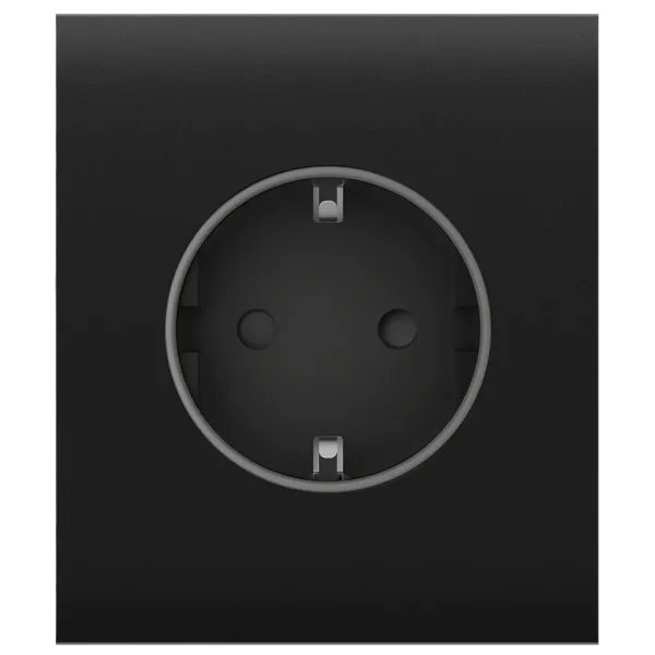 Ajax CenterCover (basic) [type F] Black Фронтальна панель