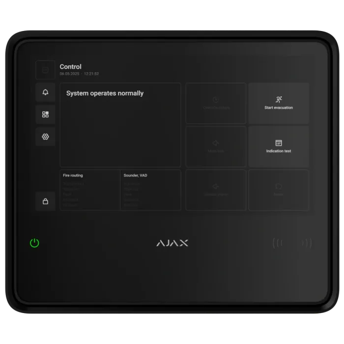 Ajax EN54 Fire Hub black Пожежна централь