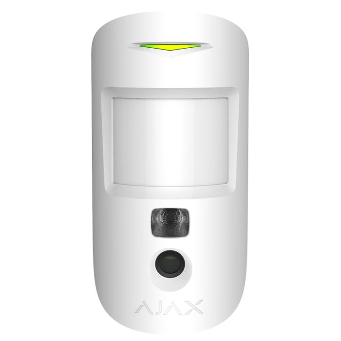 Бездротовий датчик руху Ajax HDR MotionCam (PhOD) з підтримкою фотоверифікації тривог, функцій «Фото за запитом» і «Фото за сценарієм» White (MotionCam (PhOD))