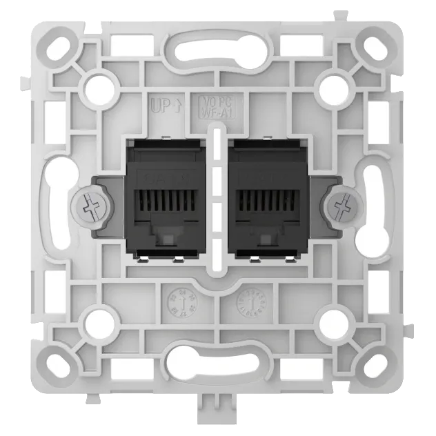 Ajax OutletCore (LAN) black Механізм інтернет розетки