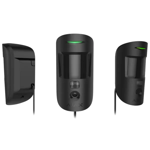 Ajax MotionCam Fibra black Дротовий сповіщувач руху з камерою