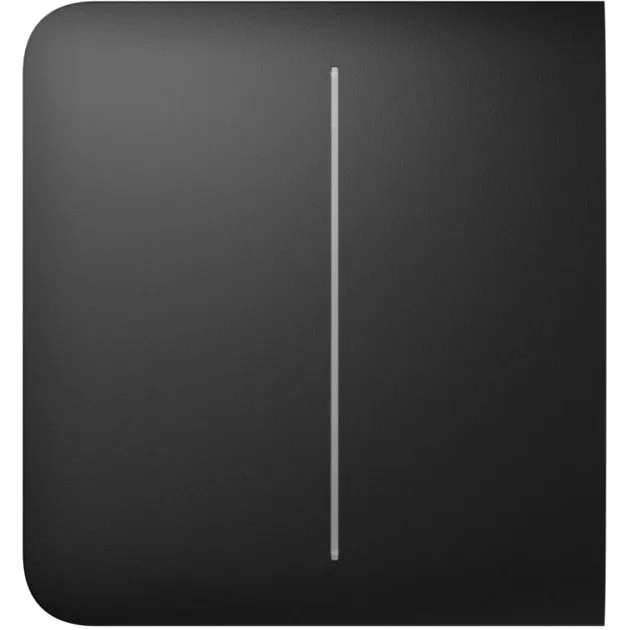 Ajax SideButton (2-gang) for LightSwitch black Бічна кнопка для двоклавішного вимикача