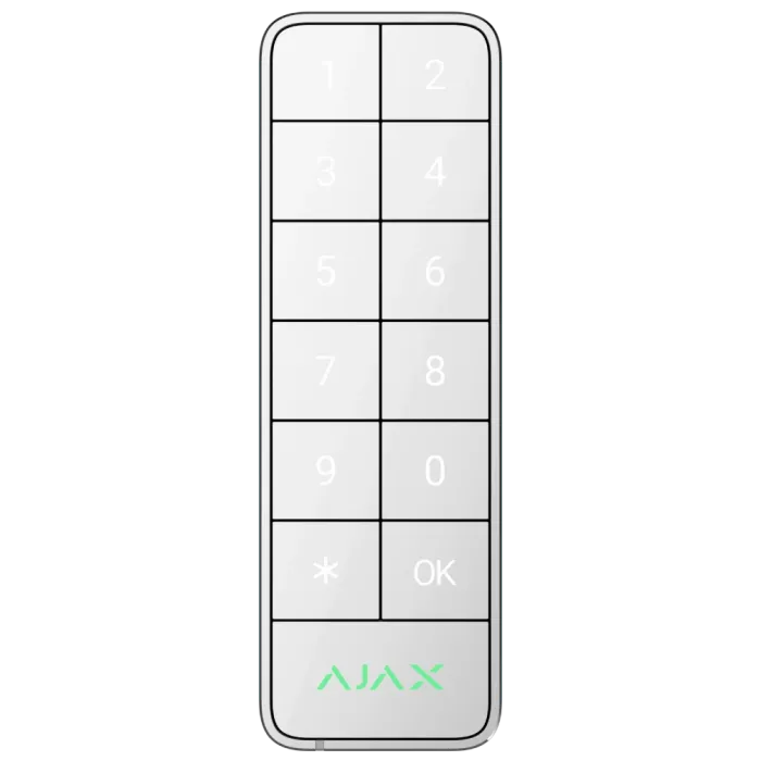 Ajax Superior Keypad Outdoor Fibra white Дротова клавіатура