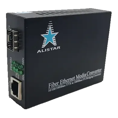 ALISTAR X1S 1G 10/100/1000BASE-T RJ-45 - SFP Slot 1000Base-SX/LX External Power Supply Медіаконвертор