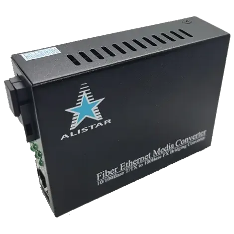 ALISTAR X5S 100M 10/100BASE-T RJ-45 - 100BASE-FX 1SM WDM SC 20KM TX1550/RX1310nm Медіаконвертор