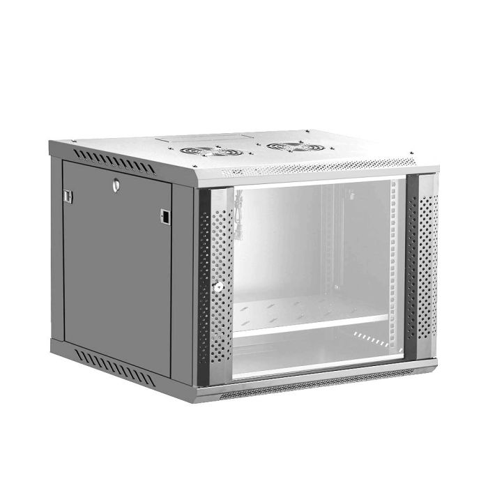 Шафа комутаційна настінна ALP-6409-G 600*450*500（9U) сіра