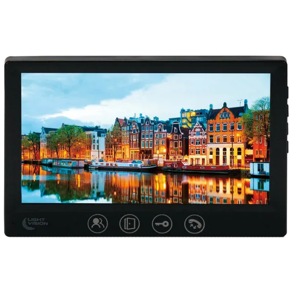 Light Vision AMSTERDAM FHD BLACK Відеодомофон