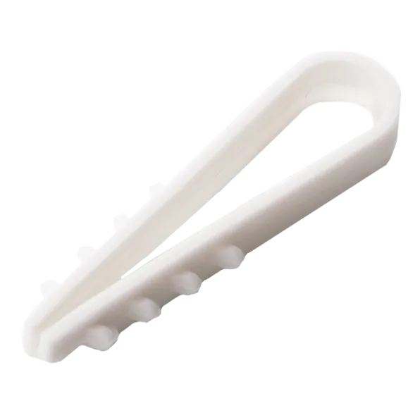 APRO FT-8 Дюбель-ялинка 8 мм під круглий кабель білий (пач. 100 шт.)