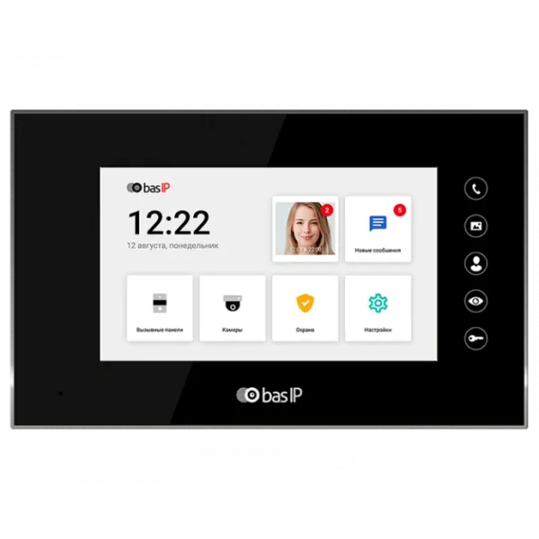 BAS-IP AQ-07LL (black) (BAS-IP) Відеодомофон