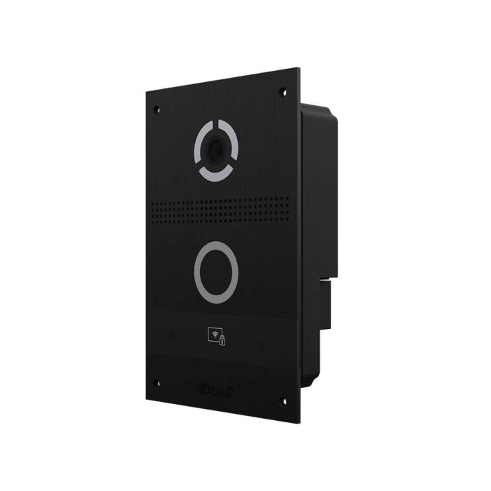 IP панель виклику Bas-IP AV-08FBL  black з розпізнаванням облич і зчитувачем UKEY