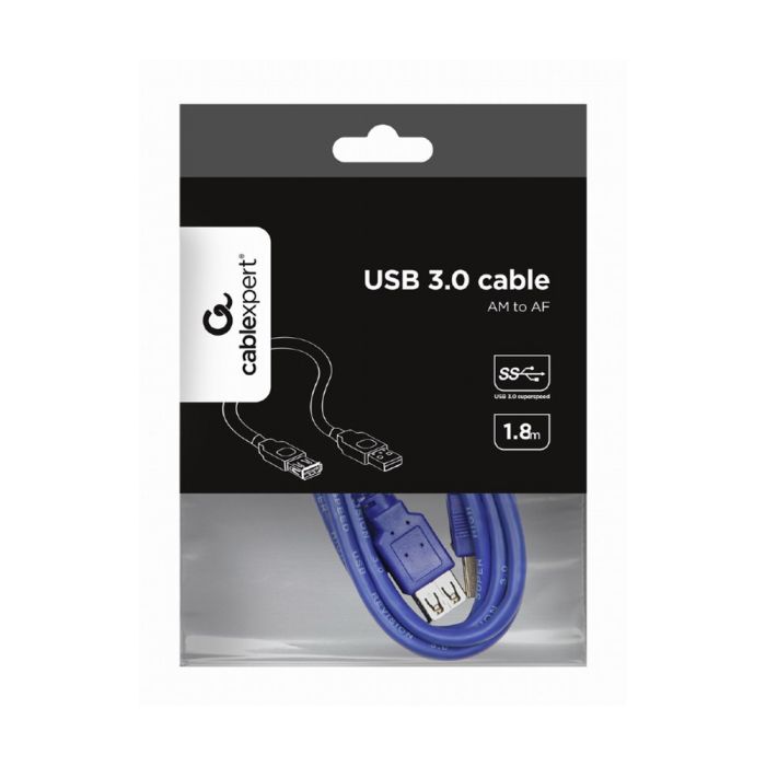 Кабель Cablexpert USB 3.0 (CCP-USB3-AMAF-6) USB подовжувач 1.8 м