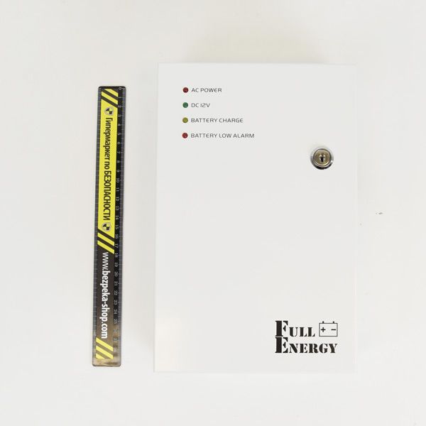 Блок безперебійного живлення Full Energy BBG-125-L для відеоспостереження 12В, 5А, під 18Аг акумулятор