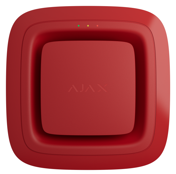 Бездротовий адресний пожежний оповіщувач звуковий Ajax EN54 FireProtect (Sounder) Jeweller Red (118604.278.RD1)