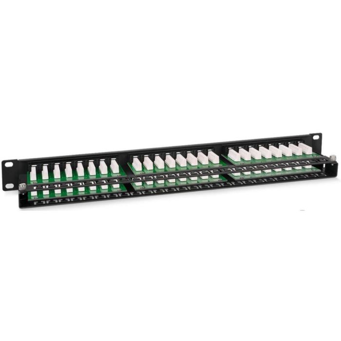 Патч-панель Hypernet 48 портів UTP кат.5е 19" PP-KUTP48-1U з утримувачем кабелю