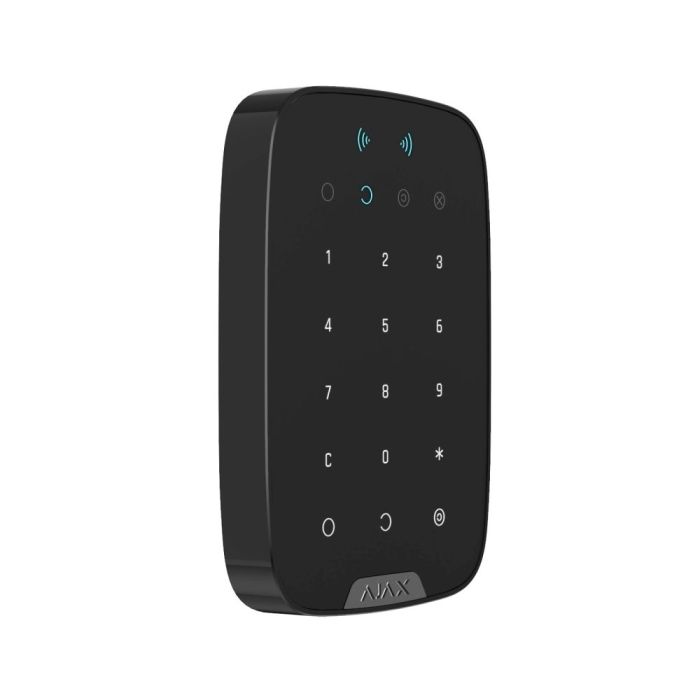 Бездротова сенсорна клавіатура Ajax Keypad Plus (8EU) UA black зі зчитувачем карток Pass і брелоків Tag