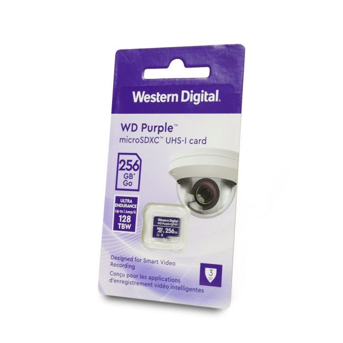 Карта пам'яті Western Digital MICRO SDXC 256GB UHS-I WDD256G1P0C WDC спеціалізована для відеоспостереження