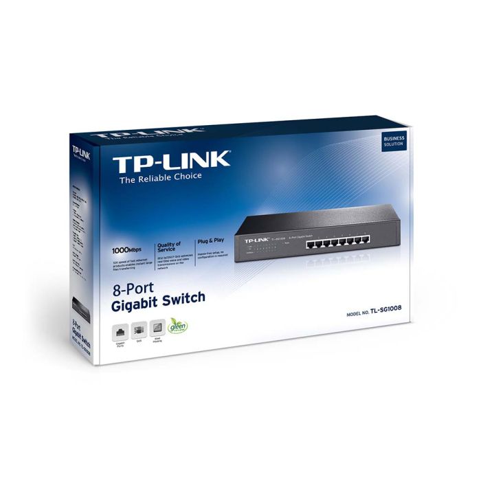 Комутатор TP-Link TL-SG1008 8-портовий гігабітний некерований