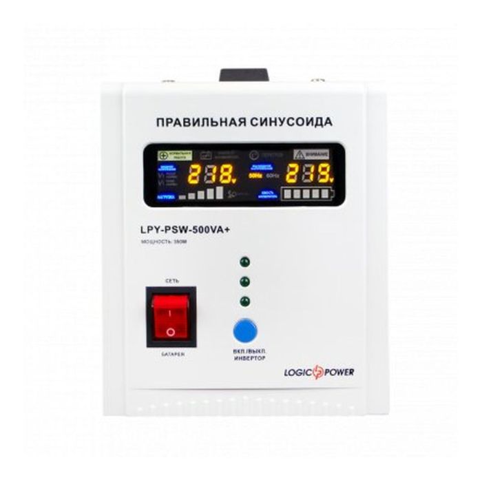 Джерело безперебійного живлення Logicpower LPY-PSW-800 ВА / 560 Вт лінійно-інтерактивне з правильною синусоїдою