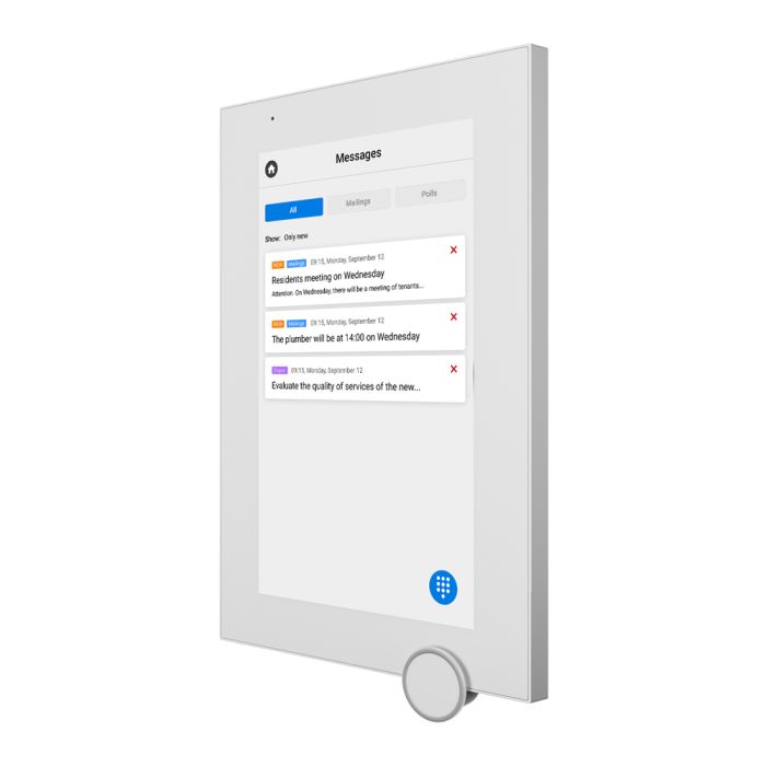 IP-відеодомофон Bas-IP AZ-07LF Android 7" Wi-Fi white з можливістю горизонтального та вертикального монтажу