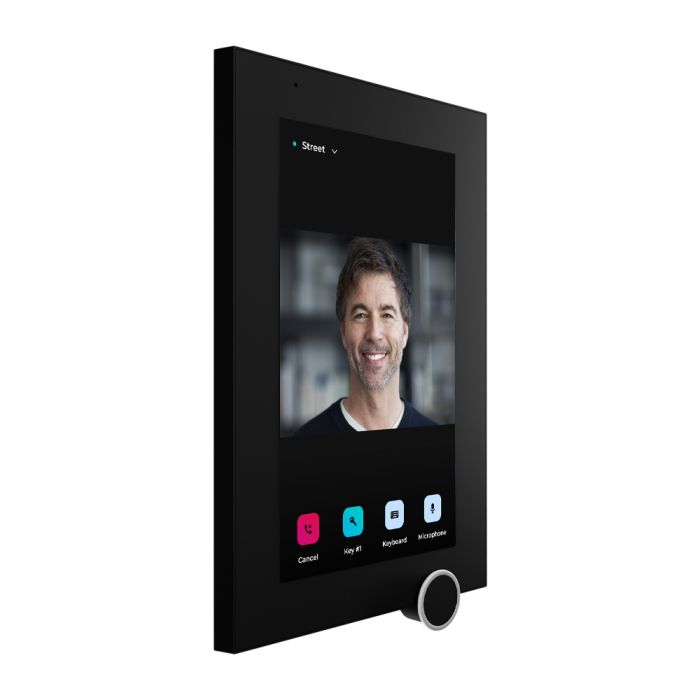 IP-відеодомофон Bas-IP AZ-07LL Linux 7" black з можливістю горизонтального та вертикального монтажу