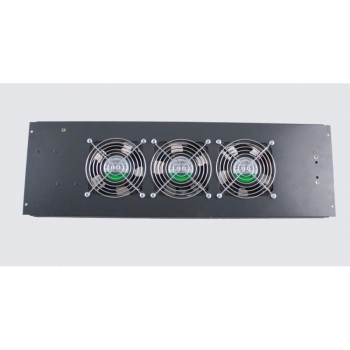 3-х вентиляторний блок в кришу для шаф MGSE 610 мм, чорний