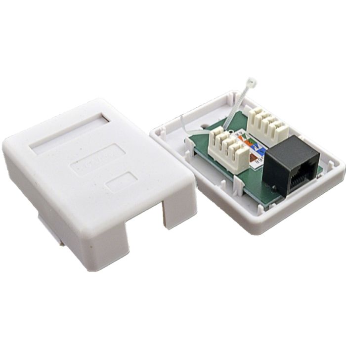 Розетка Kingda 1хRJ45 UTP біла