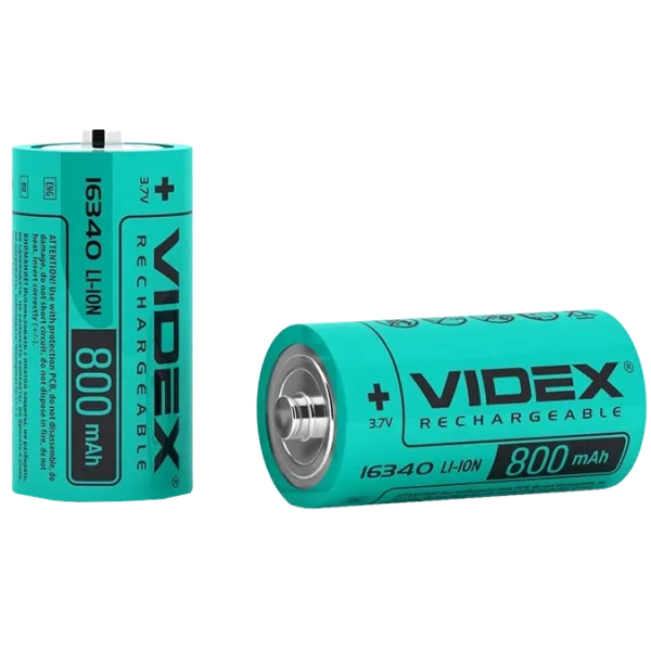 Videx Li-Ion 16340 800mAh Аккумулятор
