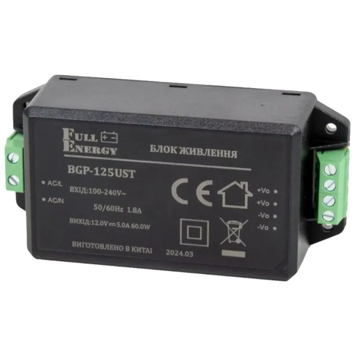 Full Energy BGP-125UST 12 В / 5 А Блок живлення