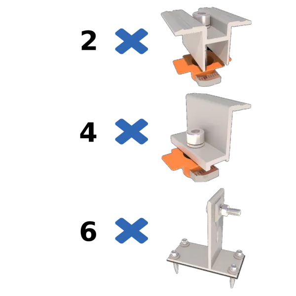 Bitum II до бітумної черепиці Комплект кріплень Kripter