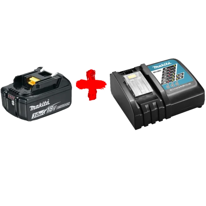 Makita DC18RC (191A24-4) + BL1830B Акумулятор Li-ion + швидкозарядний пристрій