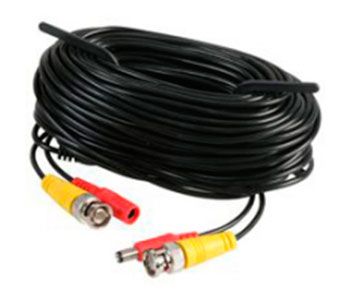 BNC-DC-to-BNC-DC Монтажний шнур передача відео сигналу і живлення (20М)