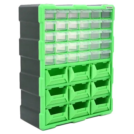 39 осередків 46.8*38*16cм Скринька для зберігання деталей Voltronic
