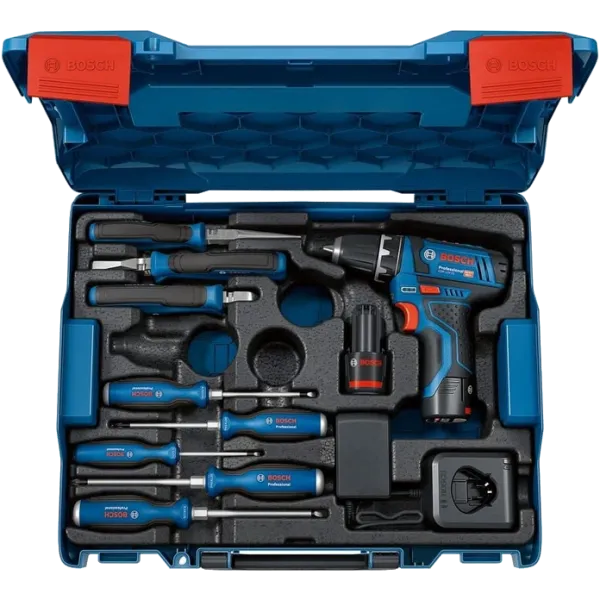 Bosch Professional (060186810R) Набір ручних інструментів з шуруповертом