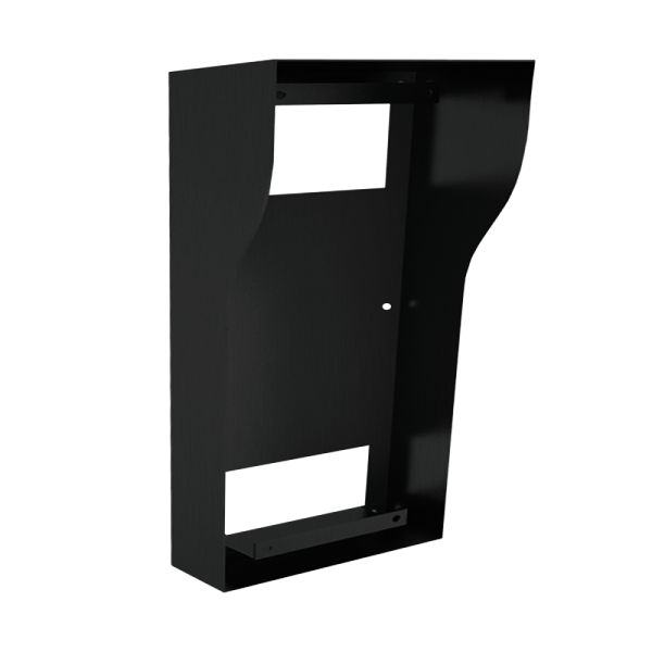 Монтажна коробка з козирком Bas-IP BR-AV8 (black) для накладного монтажу індивідуальних IP-відеопанелей Bas-IP