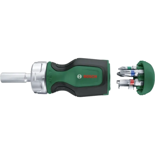 Bosch Stubby (1600A027PK) з тріскачкою + 6 біт Викрутка