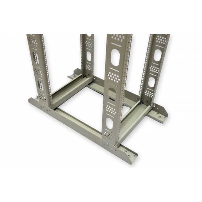 Стійка подвійна CMS UA-OF24-D-GR 24U сіра (без ніг)