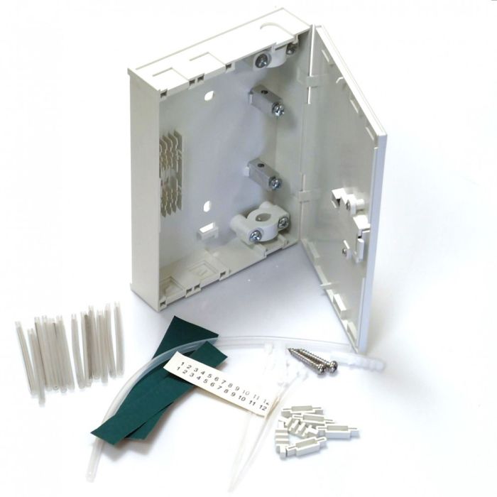 Абонентська розетка/бокс LW FTTH, для 4xSC simplex/ LC duplex прохідна