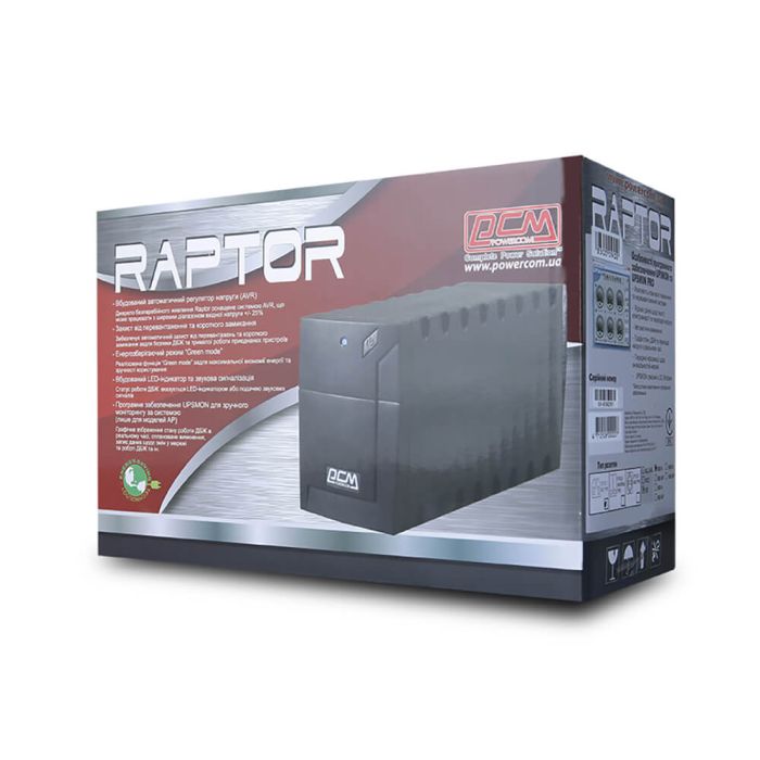 Джерело безперебійного живлення  Powercom RPT-600A Schuko 600ВА / 360Вт лінійно-інтерактивне