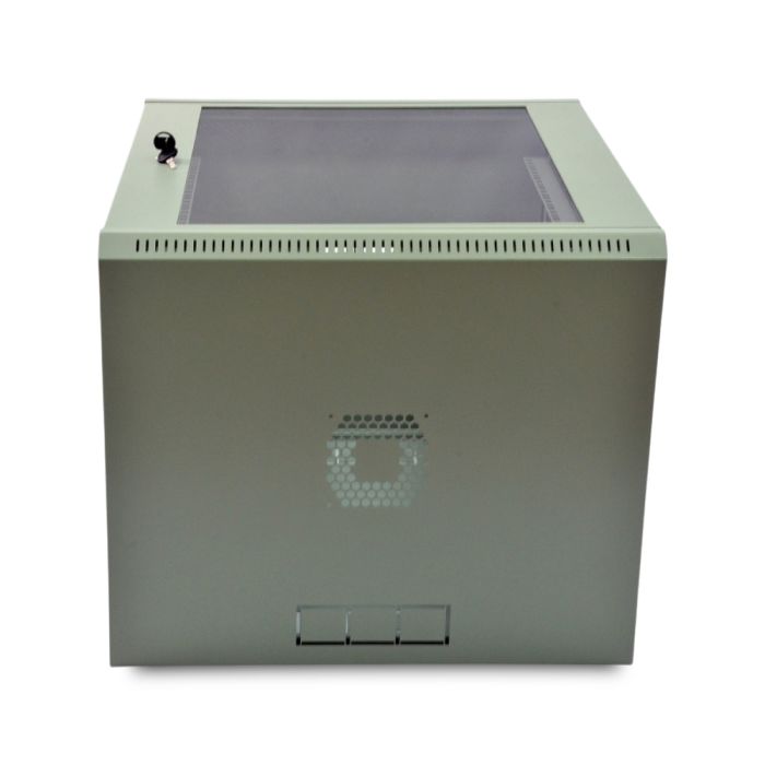 Шафа серверна SteelNet 12U 600 x 600 для мережевого обладнання (скло, сірий)