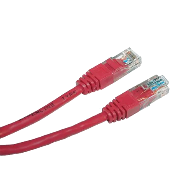 Патч-корд  E-server UTP,  0.5 м, кат. 5e красний