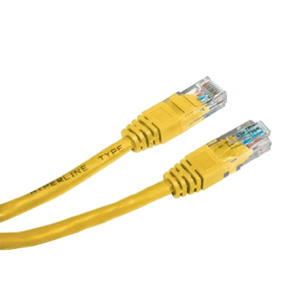 Патч-корд  E-server UTP,  0.5 м, кат. 5e жовтий