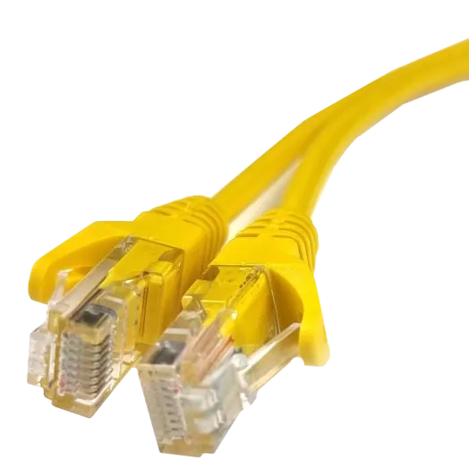 5е UTP RJ45 1м Патч-корд литий жовтий