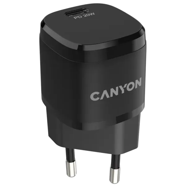 Canyon H-08 black (PD 20W) Мережевий зарядний пристрiй