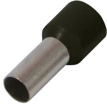 E1-08 чорний (100шт) Наконечник втулковий з ізоляцією