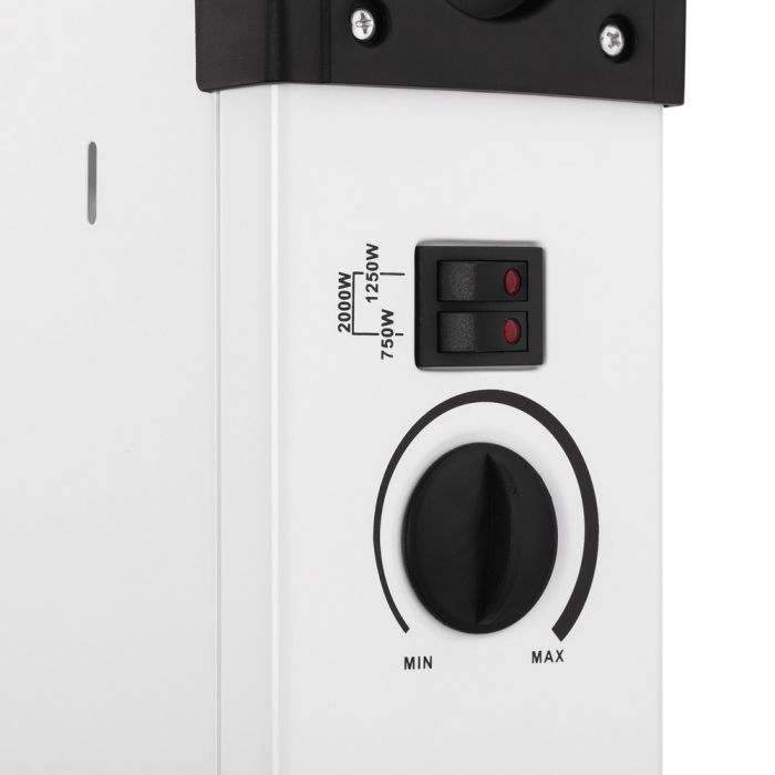 Конвектор електричний Ardesto CHK-2000MW 2000 Вт, 20 м2, відкритий нагрів.елемент, IP20, мех.управління