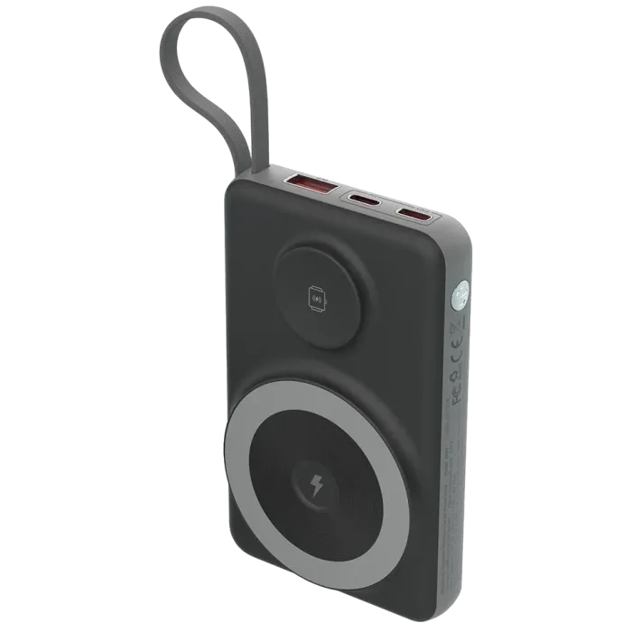 Choetech B695 10 000мА•г Black з магнітною зарядкою Повербанк