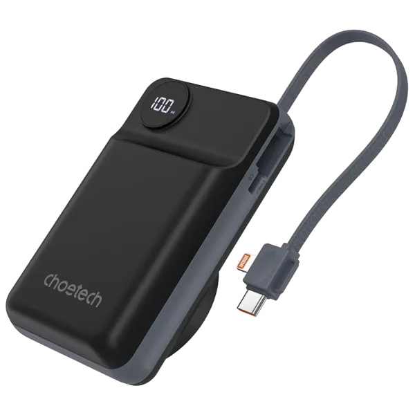 Choetech B696 20 000мА•г Black з магнітною зарядкою Повербанк