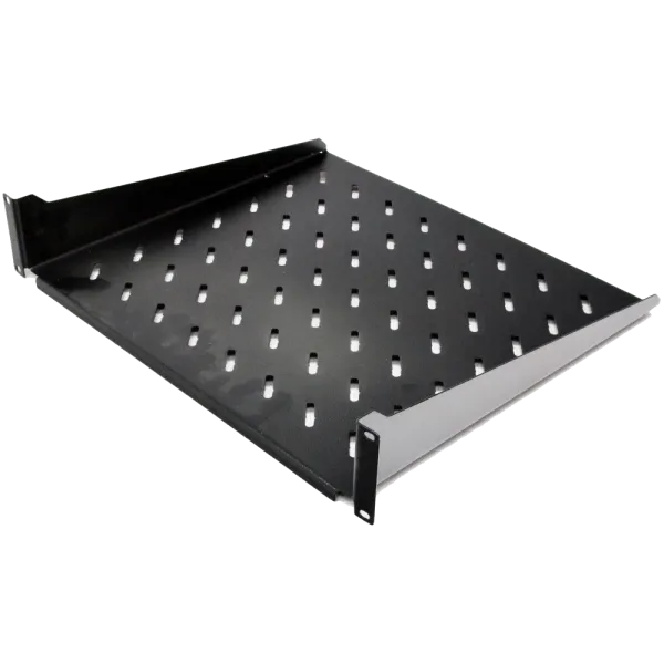 19" 2U 450мм Полиця консольна чорна