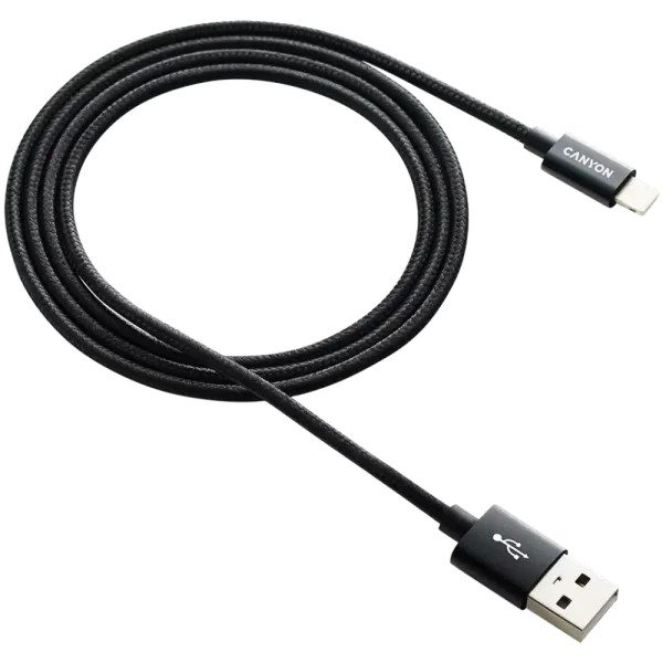 CANYON CFI-3 Кабель Lightning 8-pin - USB 1м
